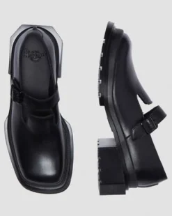 Maybole Leather Square Toe Mary Jane -kengät in Musta