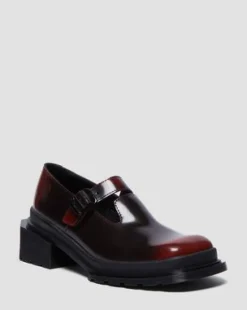 Maybole Leather Square Toe Mary Jane -kengät in Musta