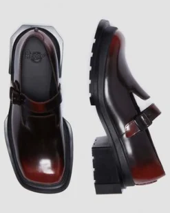 Maybole Leather Square Toe Mary Jane -kengät in Musta