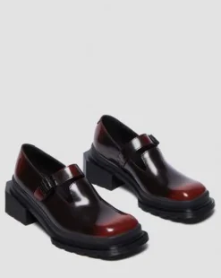 Maybole Leather Square Toe Mary Jane -kengät in Musta