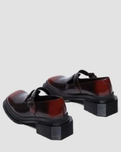 Maybole Leather Square Toe Mary Jane -kengät in Musta