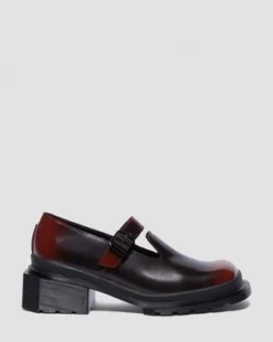 Maybole Leather Square Toe Mary Jane -kengät in Musta
