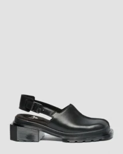 Maybole Square Toe Leather -lipokkaat in Musta