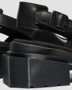 Maybole Square Toe Leather -lipokkaat in Musta