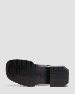 Maybole Wanama Leather Sandaalit in Musta