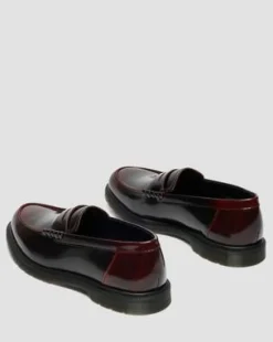 Mayfare Rub Off Leather -loaferit in Kirsikanpunainen
