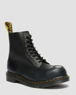 1460 Metal Toe Leather -maiharit in Musta