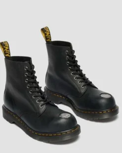 1460 Metal Toe Leather -maiharit in Musta