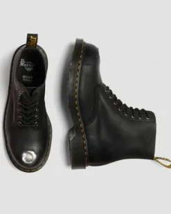 1460 Metal Toe Leather -maiharit in Musta