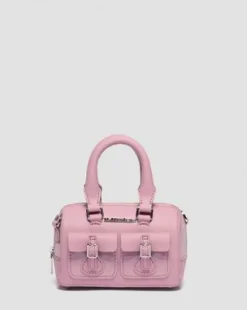 Mini Top Handle Patent Leather -laukku in Dusty Rose Pink