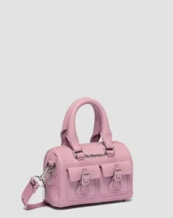 Mini Top Handle Patent Leather -laukku in Dusty Rose Pink