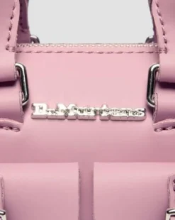 Mini Top Handle Patent Leather -laukku in Dusty Rose Pink