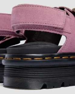 Mokkanahkaiset Zebzag-sandaalit in Dusty Rose Pink