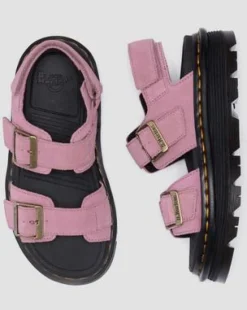 Mokkanahkaiset Zebzag-sandaalit in Dusty Rose Pink