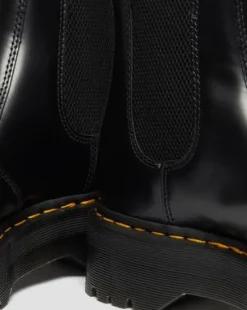 Nahkaiset 2976 Quad Smooth Platform Chelsea -bootsit in Musta