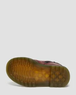 Nahkaiset Toddler 1460 Softy T Lace Up -maiharit in Kirsikanpunainen