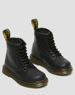 Nahkaiset Toddler 1460 Softy T Lace Up -maiharit in Musta