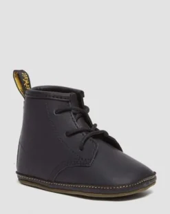 Newborn 1460 Auburn Leather -tossut in Musta