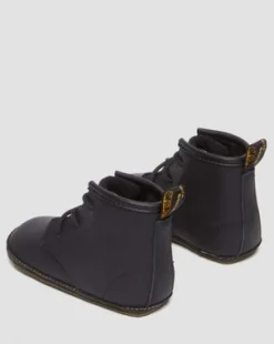 Newborn 1460 Auburn Leather -tossut in Musta