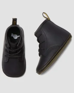 Newborn 1460 Auburn Leather -tossut in Musta