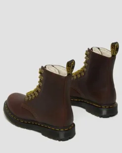 1460 Pascal Dm Wintergrip -Nahkanilkkurit in Ruskea