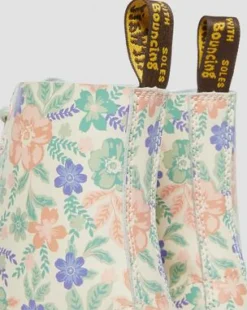 1460 Pascal Floral Reclaimed Leather -maiharit in Pilvenvalkoinen