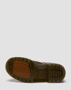 1460 Pascal Flower Grizzly Leather -maiharit in Tummanruskea