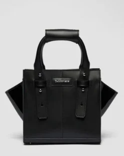 Pieni nahkainen Tote Bag in Musta