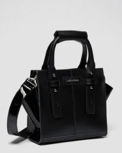 Pieni nahkainen Tote Bag in Musta