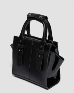 Pieni nahkainen Tote Bag in Musta
