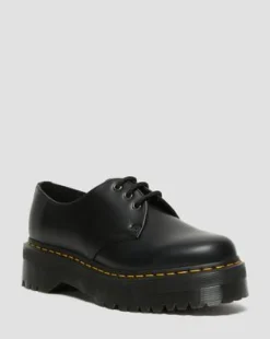 1461 Quad Smooth Leather Platform -kengät in Musta