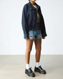 1461 Quad Smooth Leather Platform -kengät in Musta
