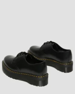 1461 Quad Smooth Leather Platform -kengät in Musta