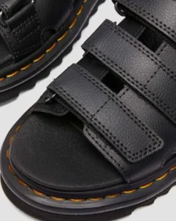 Raine Slide Athena Leather -sandaalit in Musta