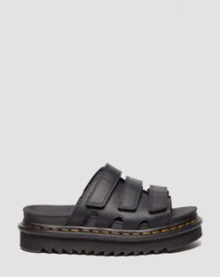 Raine Slide Athena Leather -sandaalit in Musta