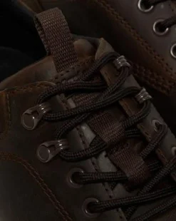 Reeder Crazy Horse Leather Utility -kengät in Tummanruskea