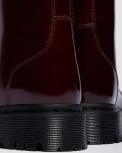 Rejena Laquered Leather -saappaat in Kirsikanpunainen