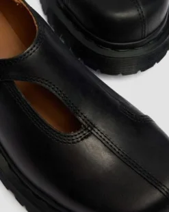 Rejena Mary Jane Old Harness Leather -kengät in Musta