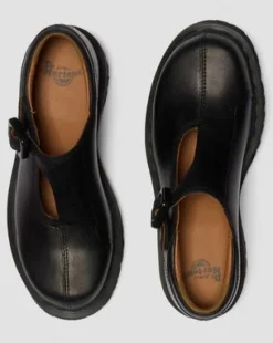 Rejena Mary Jane Old Harness Leather -kengät in Musta
