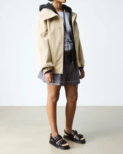 San Two Strap Leather -sandaalit in Musta
