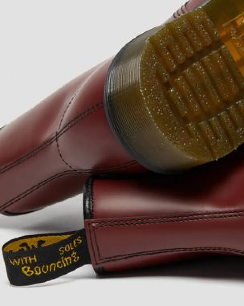 1460 Smooth Leather Lace Up -maiharit in Kirsikanpunainen