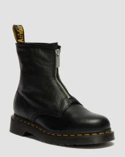 1460 Soft Leather Zip Up -maiharit in Musta