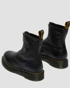 1460 Soft Leather Zip Up -maiharit in Musta