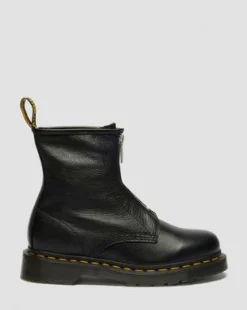 1460 Soft Leather Zip Up -maiharit in Musta