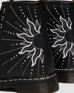 1460 Solar Flare Reclaimed Leather-maiharit in Musta & Valkoinen