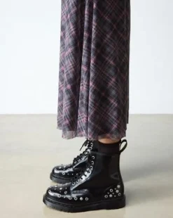 1460 STUDDED BUTTERO LEATHER -MAIHARIT in Musta