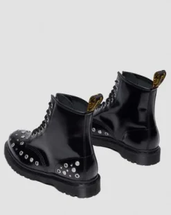 1460 STUDDED BUTTERO LEATHER -MAIHARIT in Musta