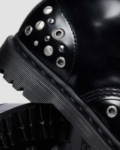 1460 STUDDED BUTTERO LEATHER -MAIHARIT in Musta