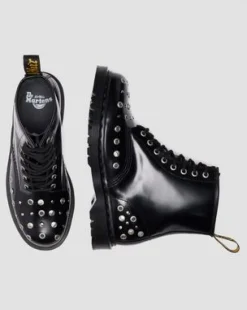 1460 STUDDED BUTTERO LEATHER -MAIHARIT in Musta