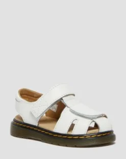 Taaperoiden Moby II Leather Strap Velcro -sandaalit in Valkoinen
